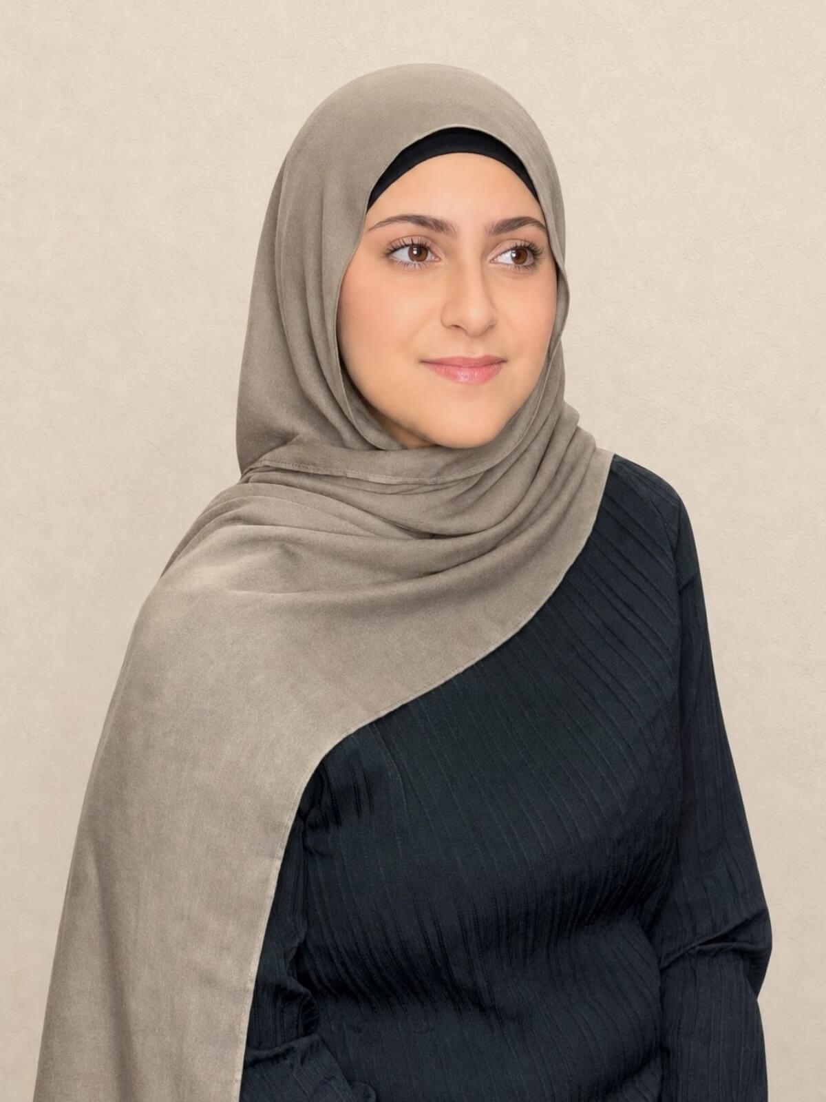 Modish Girl Cotton Modal Hijab-Forest Oak