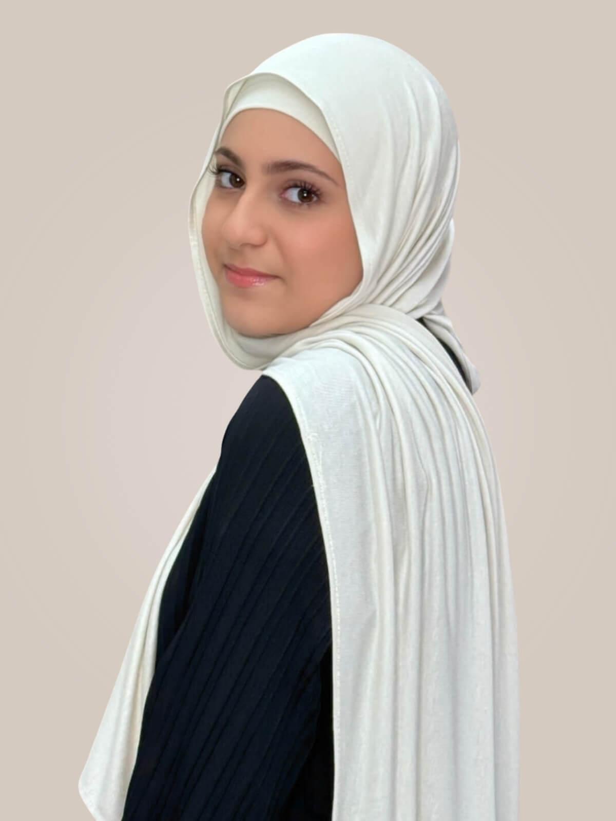 Modish Girl Premium Jersey hijab-Ivory