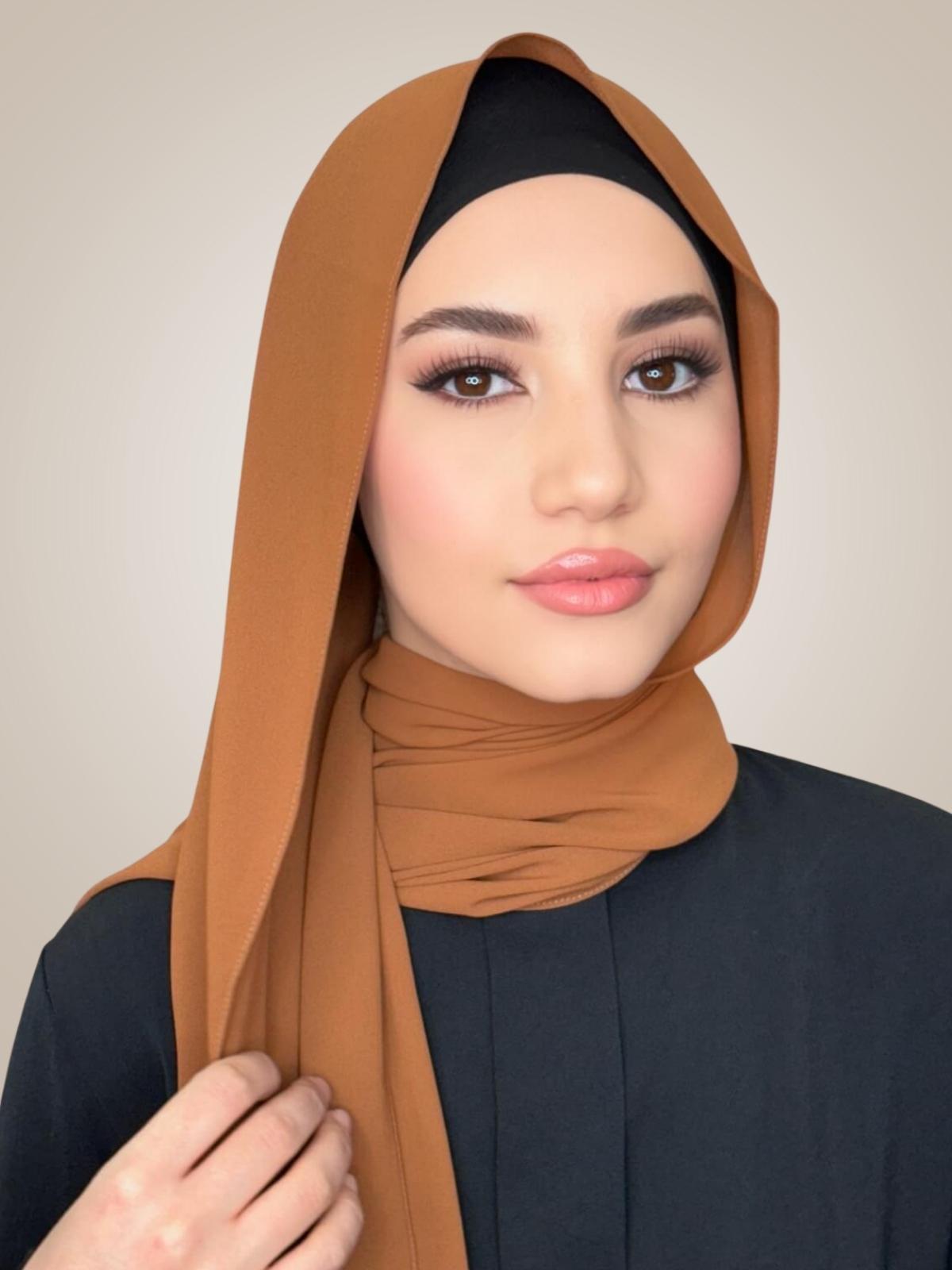 Classic Chiffon Hijab-Sienna