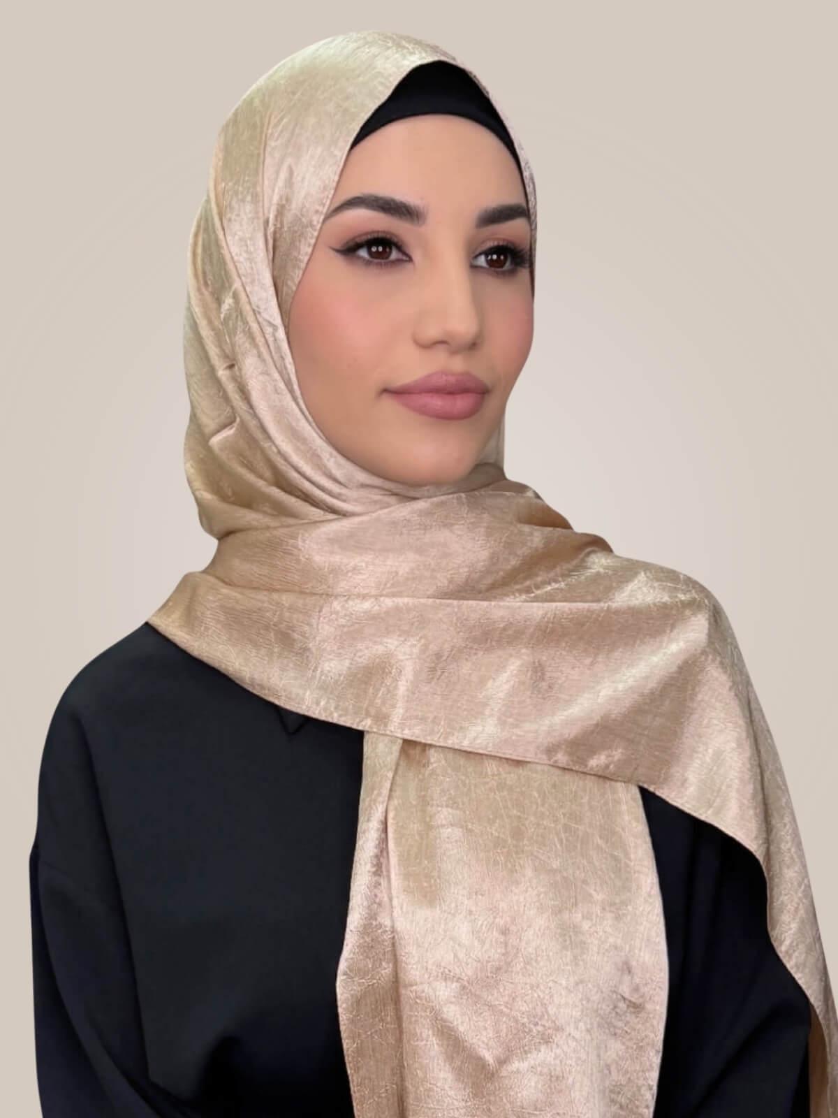 Classic Satin Hijab-Nude