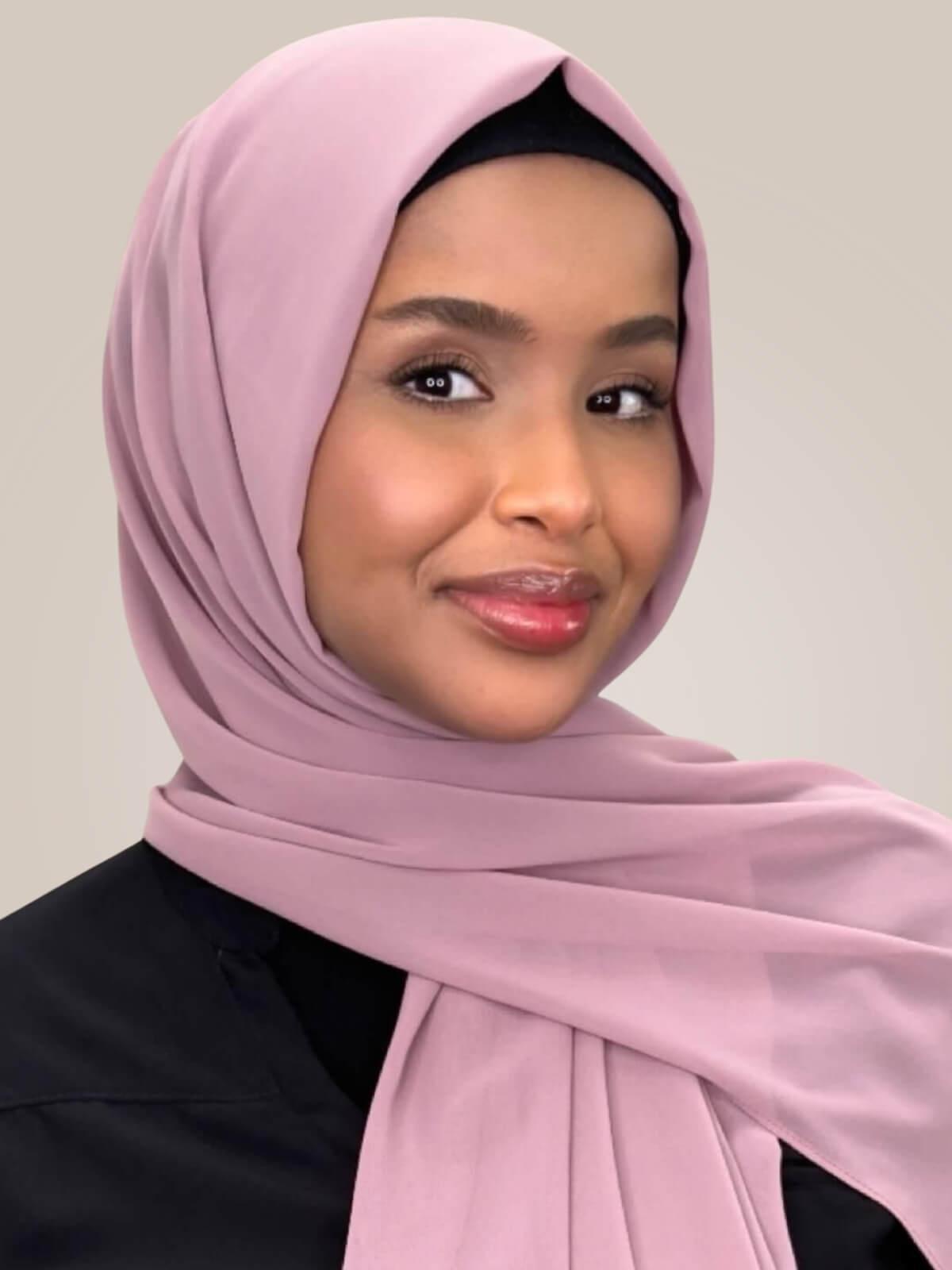 Luxury Chiffon Hijab-Orchid
