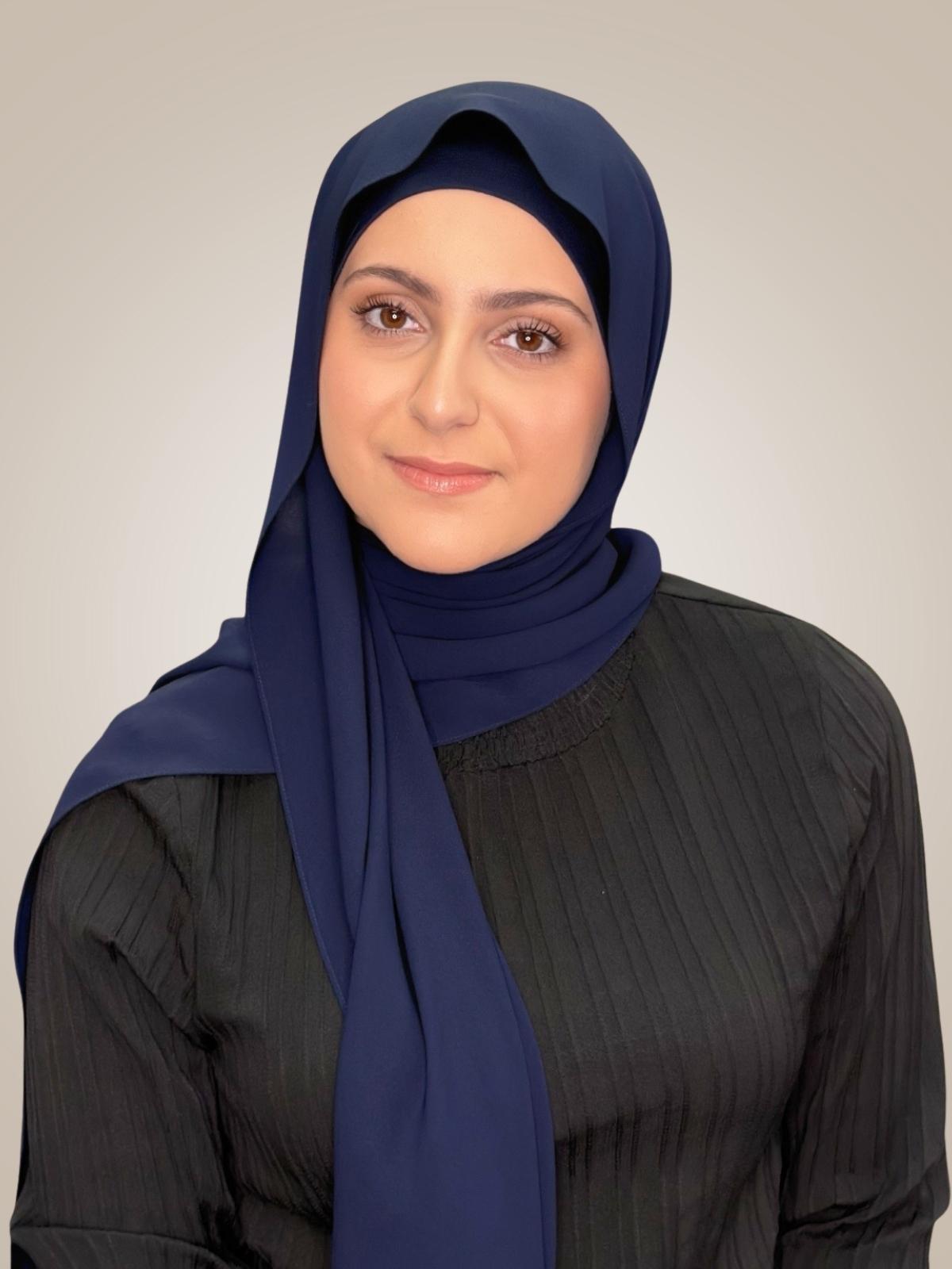 Modish Girl Matching Chiffon Hijab Set-Dark Slate