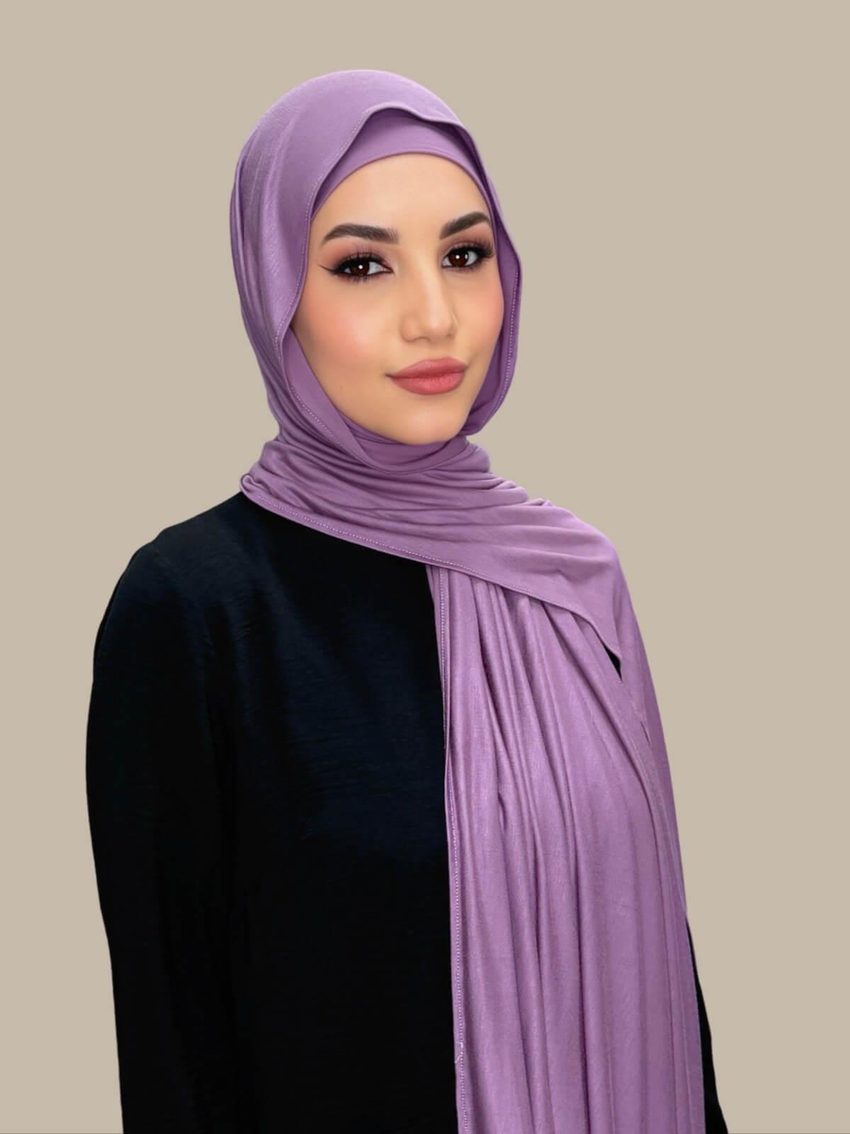 Premium Jersey hijab-Mauve Taupe