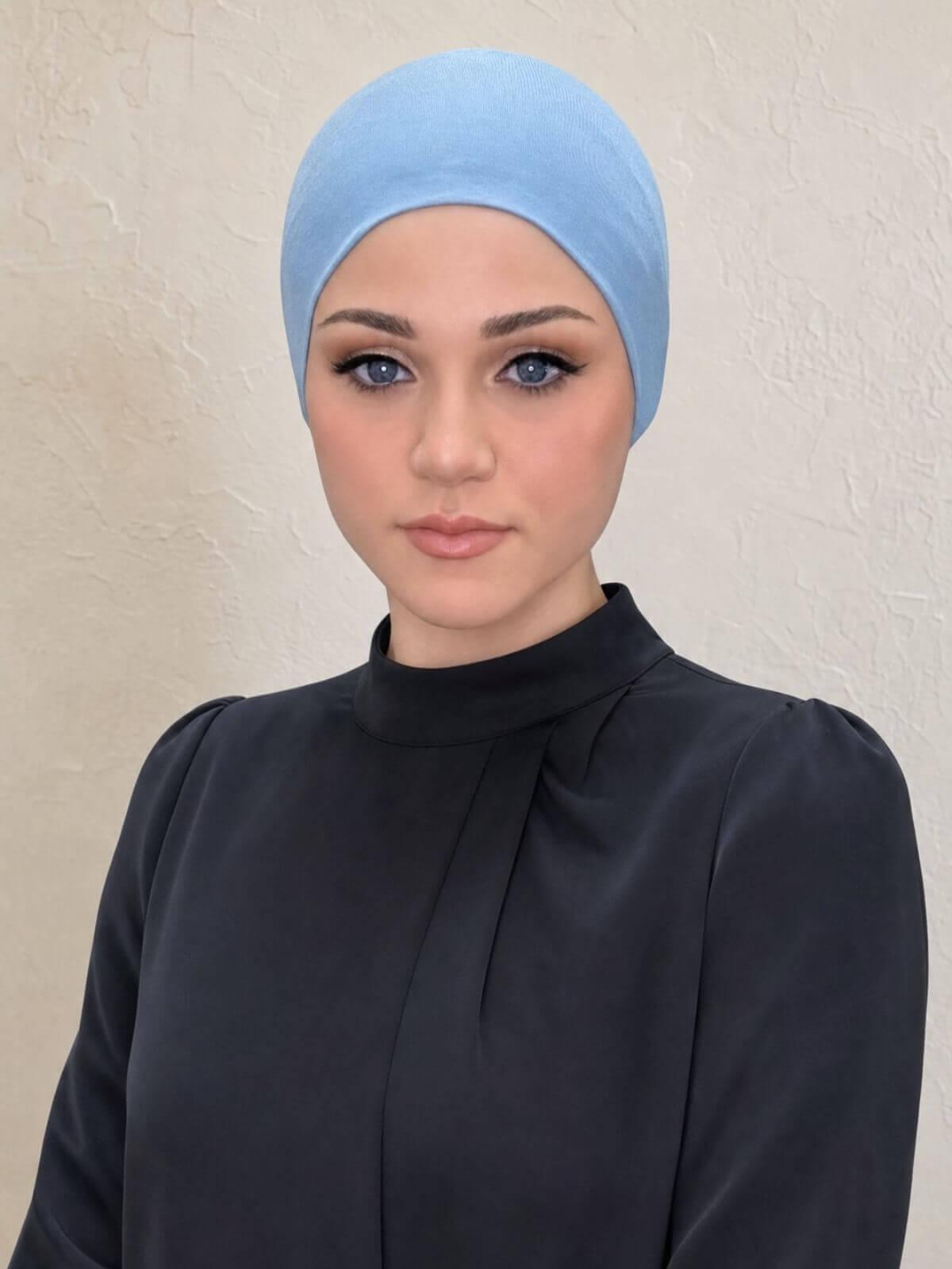 Premium Jersey Underscarf-Dusty Blue