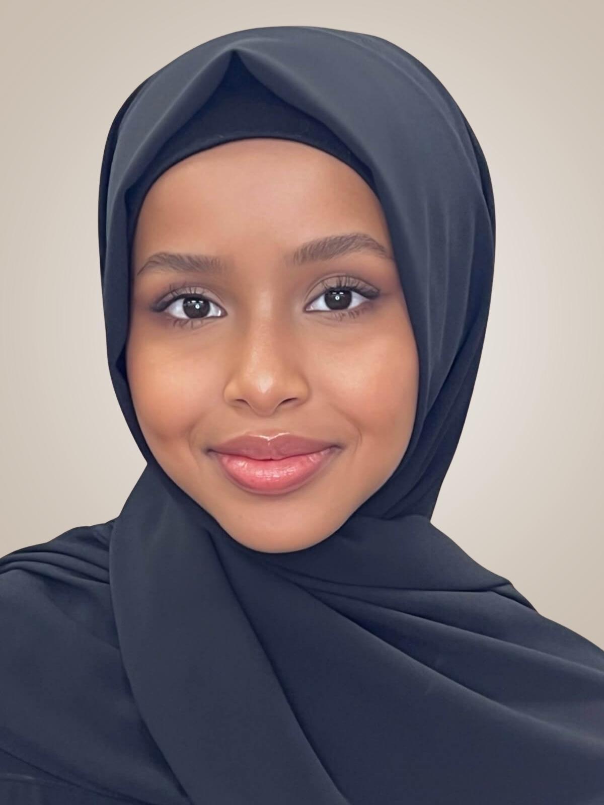 Classic Chiffon Hijab-Black