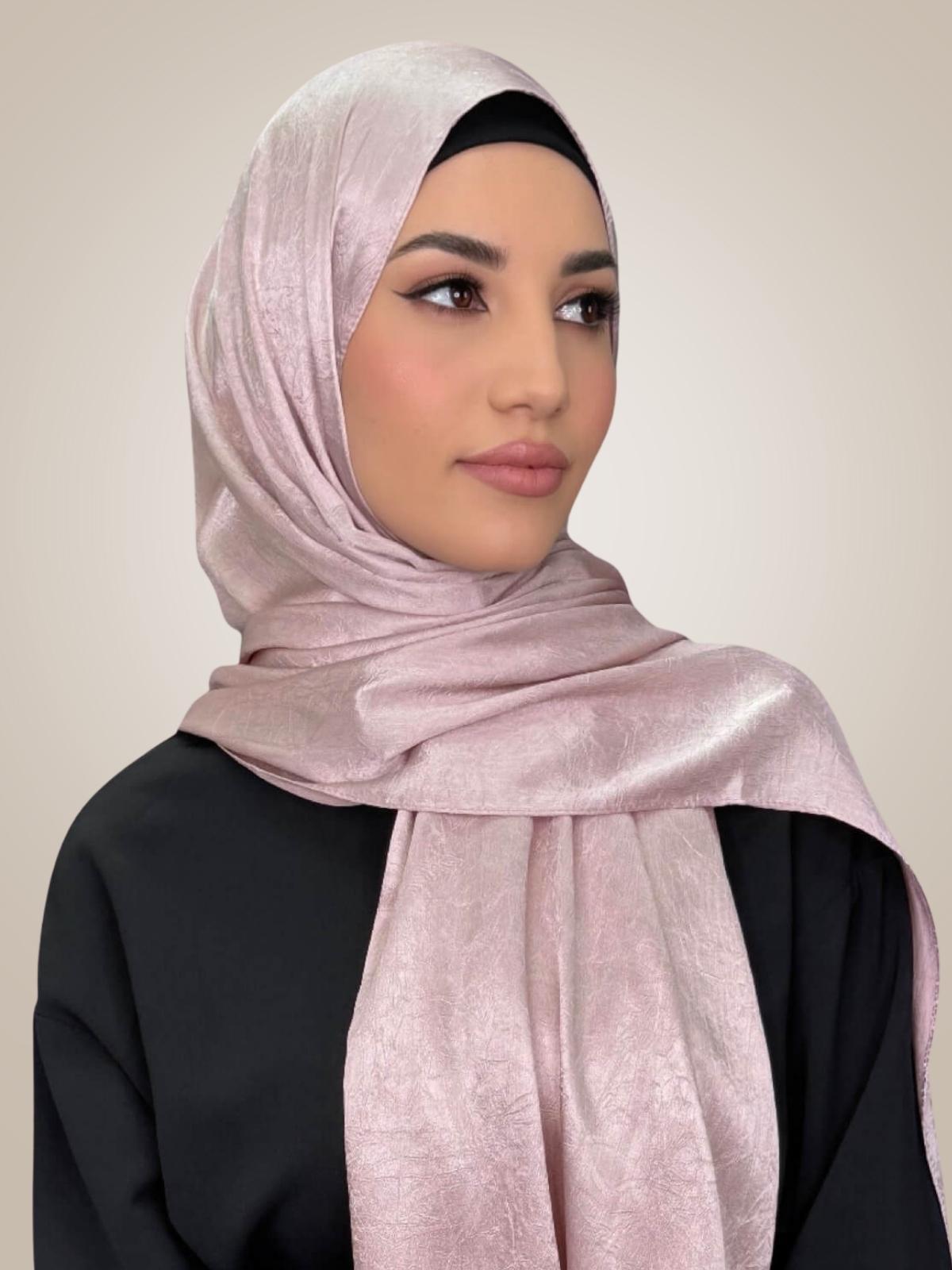 Classic Satin Hijab-Blush
