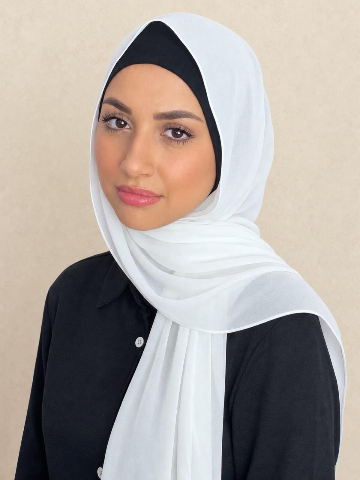 Classic Chiffon Hijab-Off White