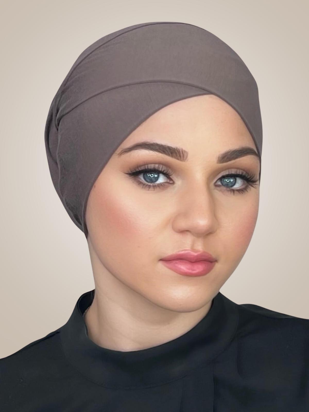 Premium Jersey cross front underscarf-Hazel