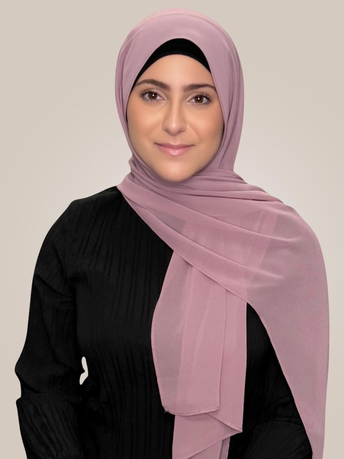 Modish Girl Luxury Chiffon Hijab-Orchid