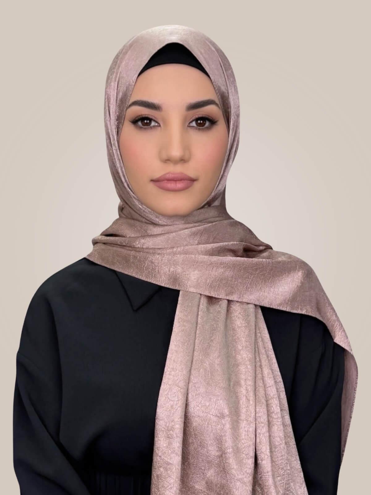 Classic Satin Hijab-Dusty Pink