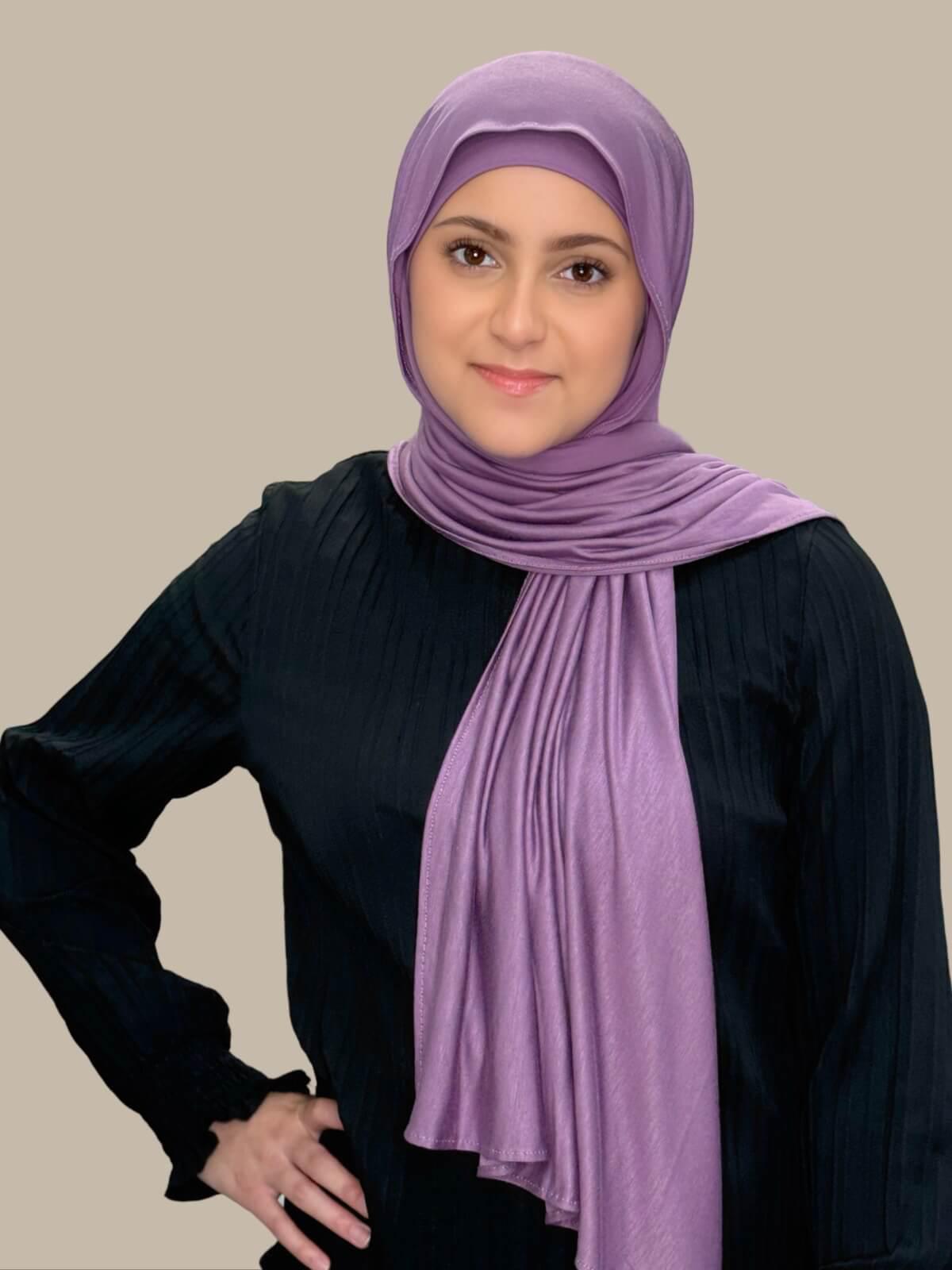 Modish Girl Premium Jersey Hijab-Mauve Taupe