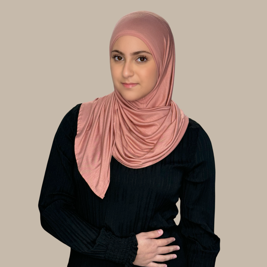 Modish Girl Pre-Sewn Jersey Hijab-Wood Rose - Modish Hijab