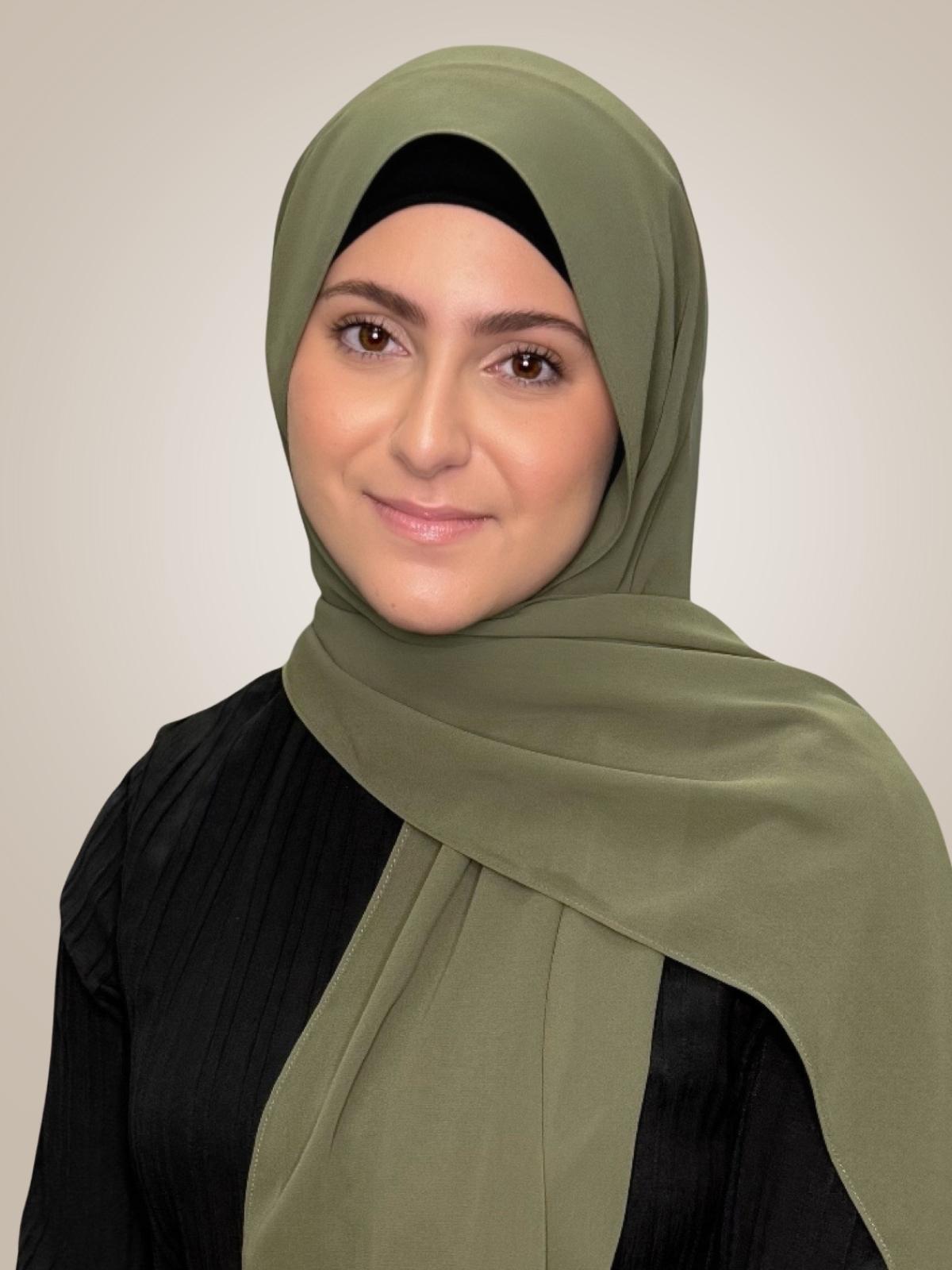 Modish Girl Luxury Chiffon Hijab-Dusty Olive