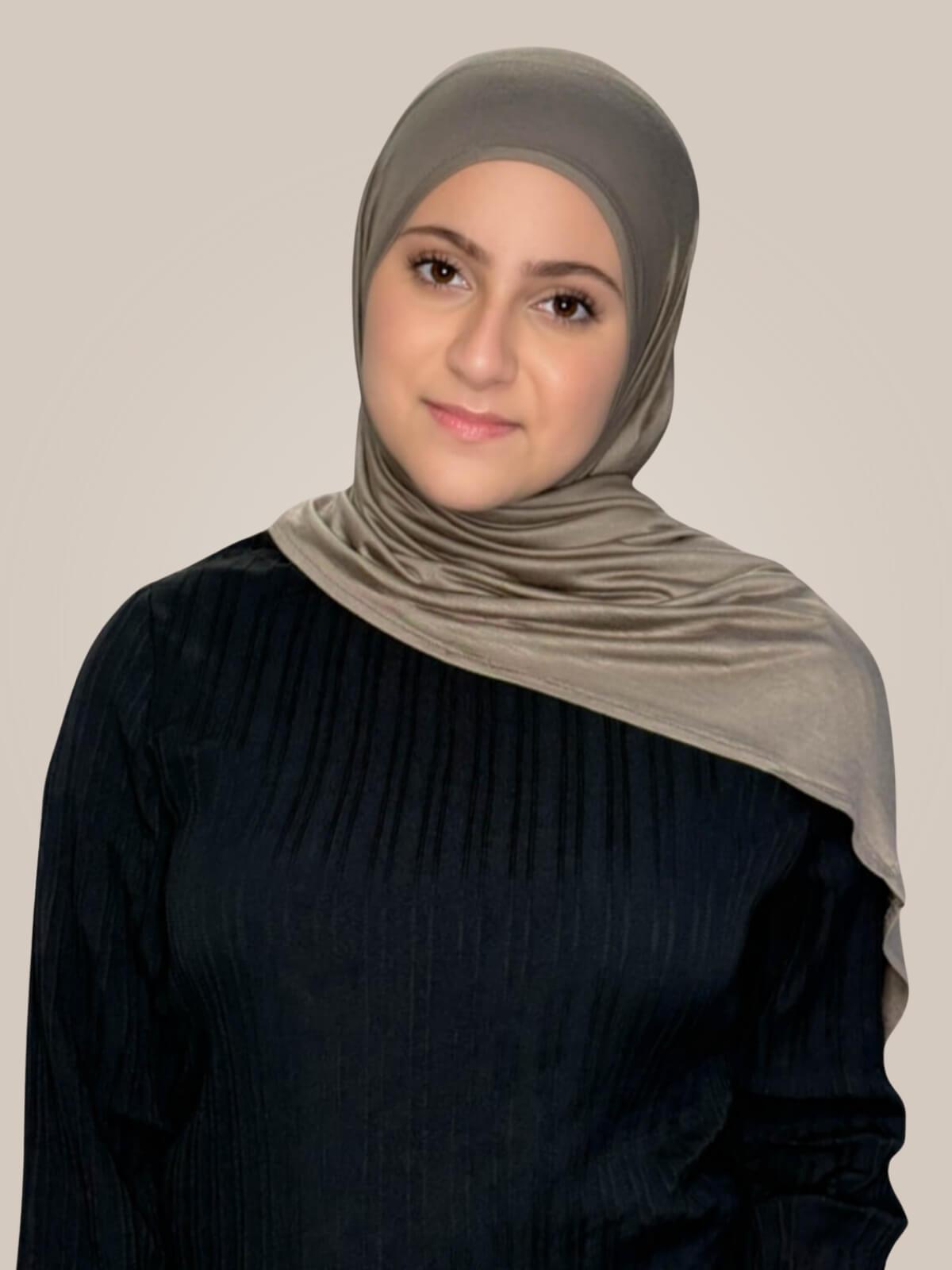 Modish Girl Pre-Sewn Jersey Hijab-Sandstone