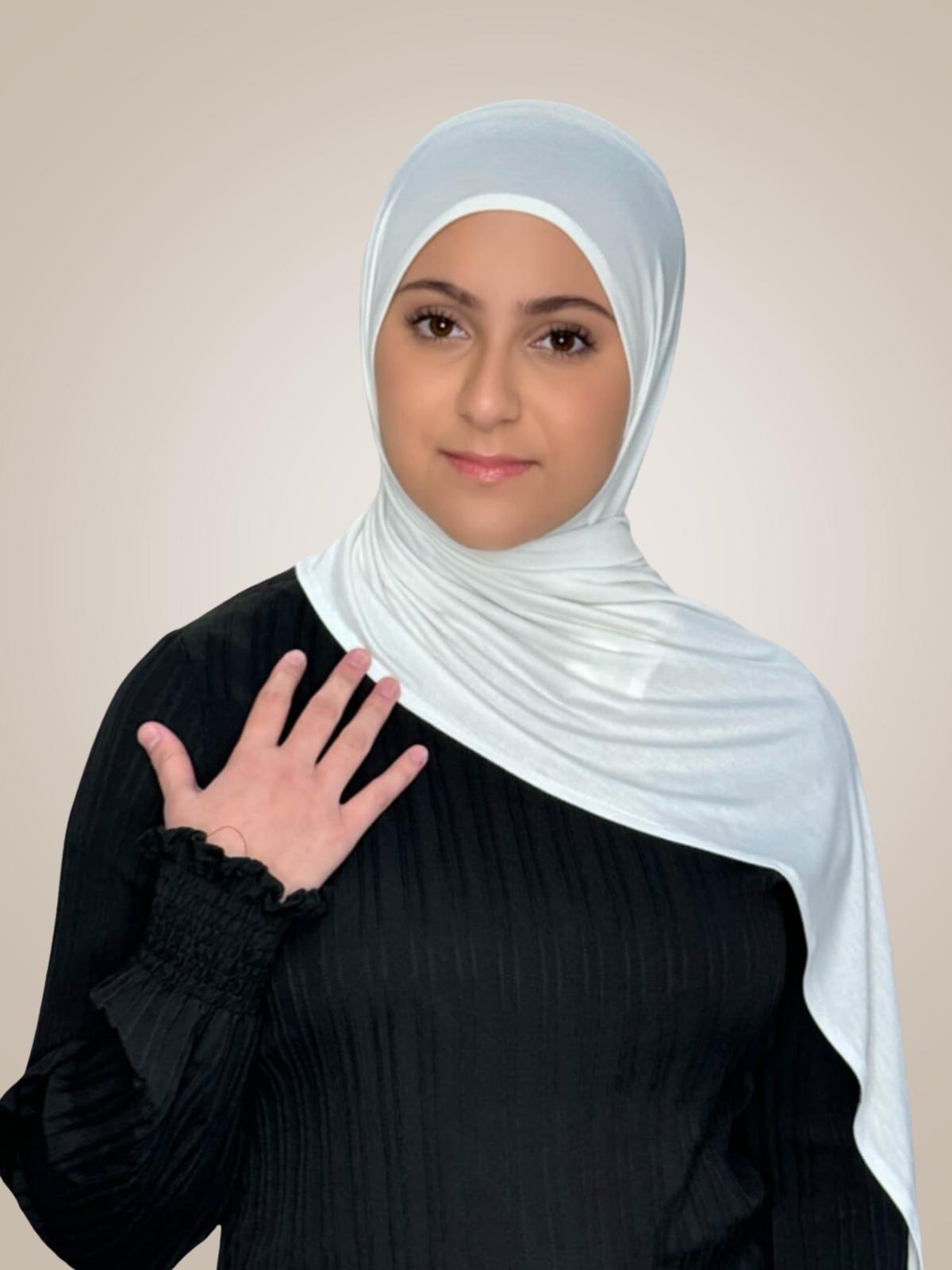 Modish Girl Pre-Sewn Jersey Hijab-Off White
