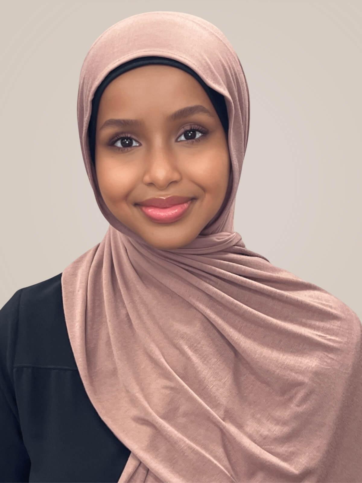 Classic Jersey hijab-Brunette