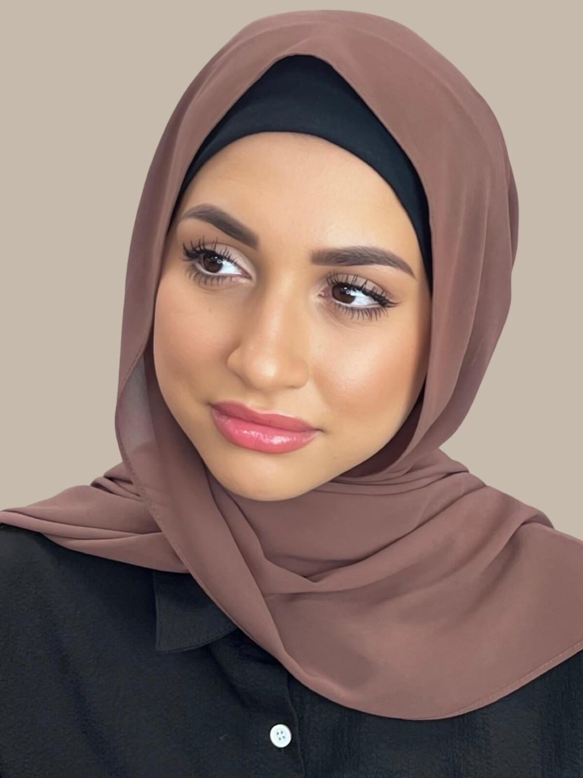 Luxury Chiffon Hijab-Cappuccino