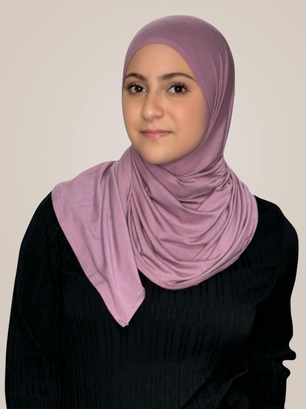 Modish Girl Pre-Sewn jersey hijab-Khaki Rose
