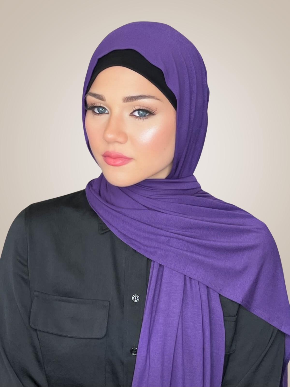 Classic Jersey Hijab-Purple