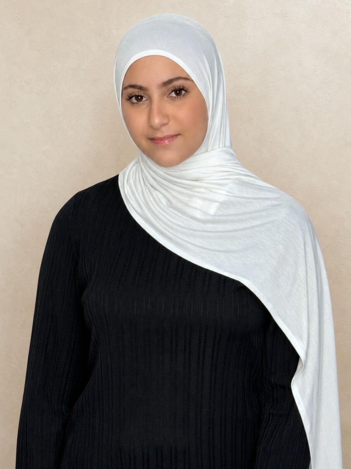 Modish Girl Pre-Sewn Jersey Hijab-Off White