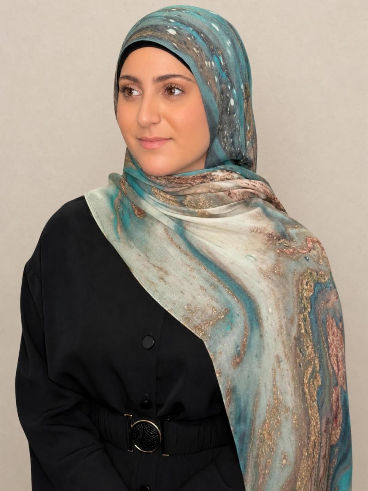 Modish Girl Print Modal Hijab-Laguna Shore
