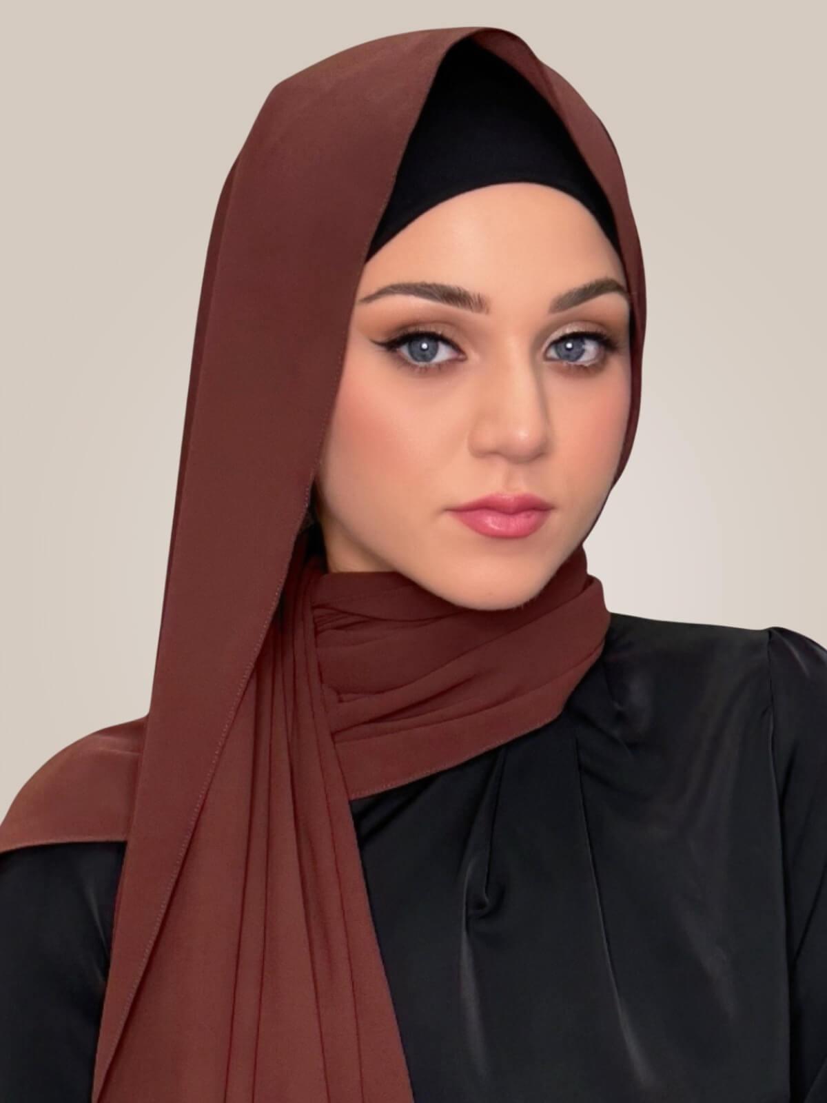 Classic Chiffon Hijab-Cocoa
