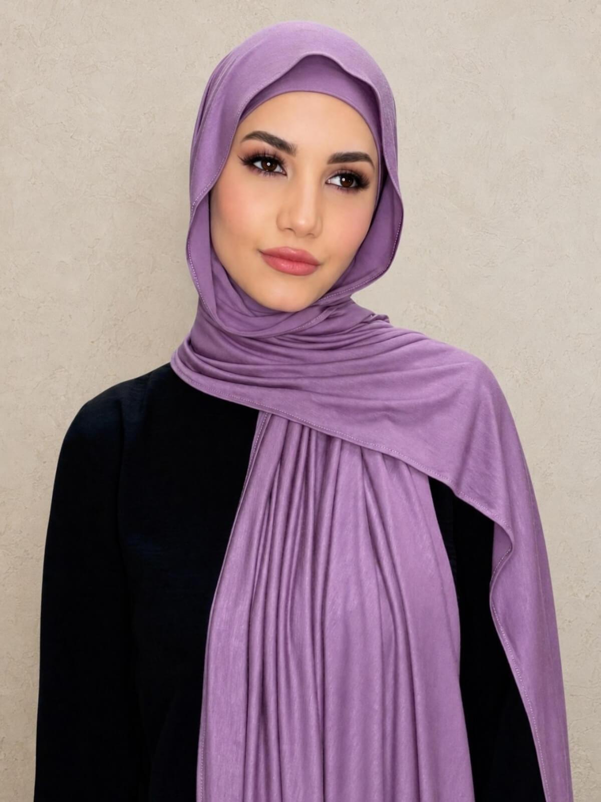 Premium Jersey hijab-Mauve Taupe