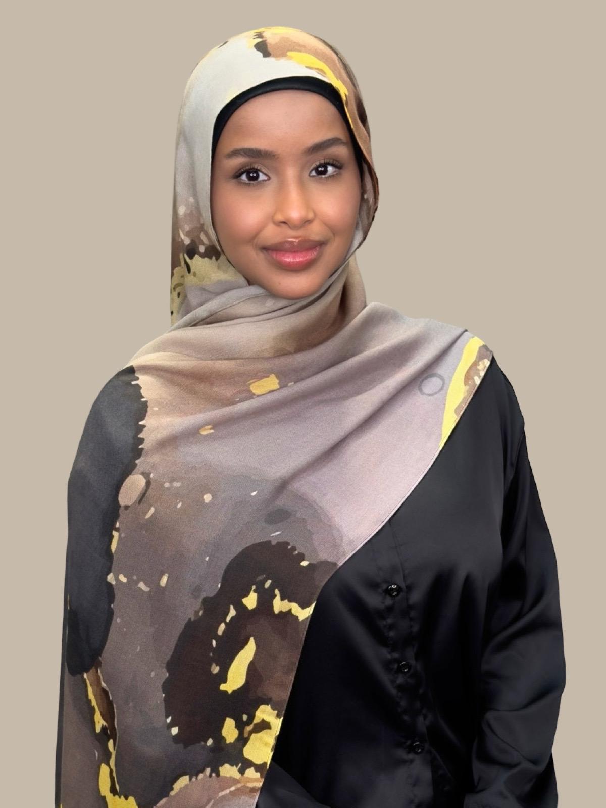 Print Modal Hijab-Beirut Bronze
