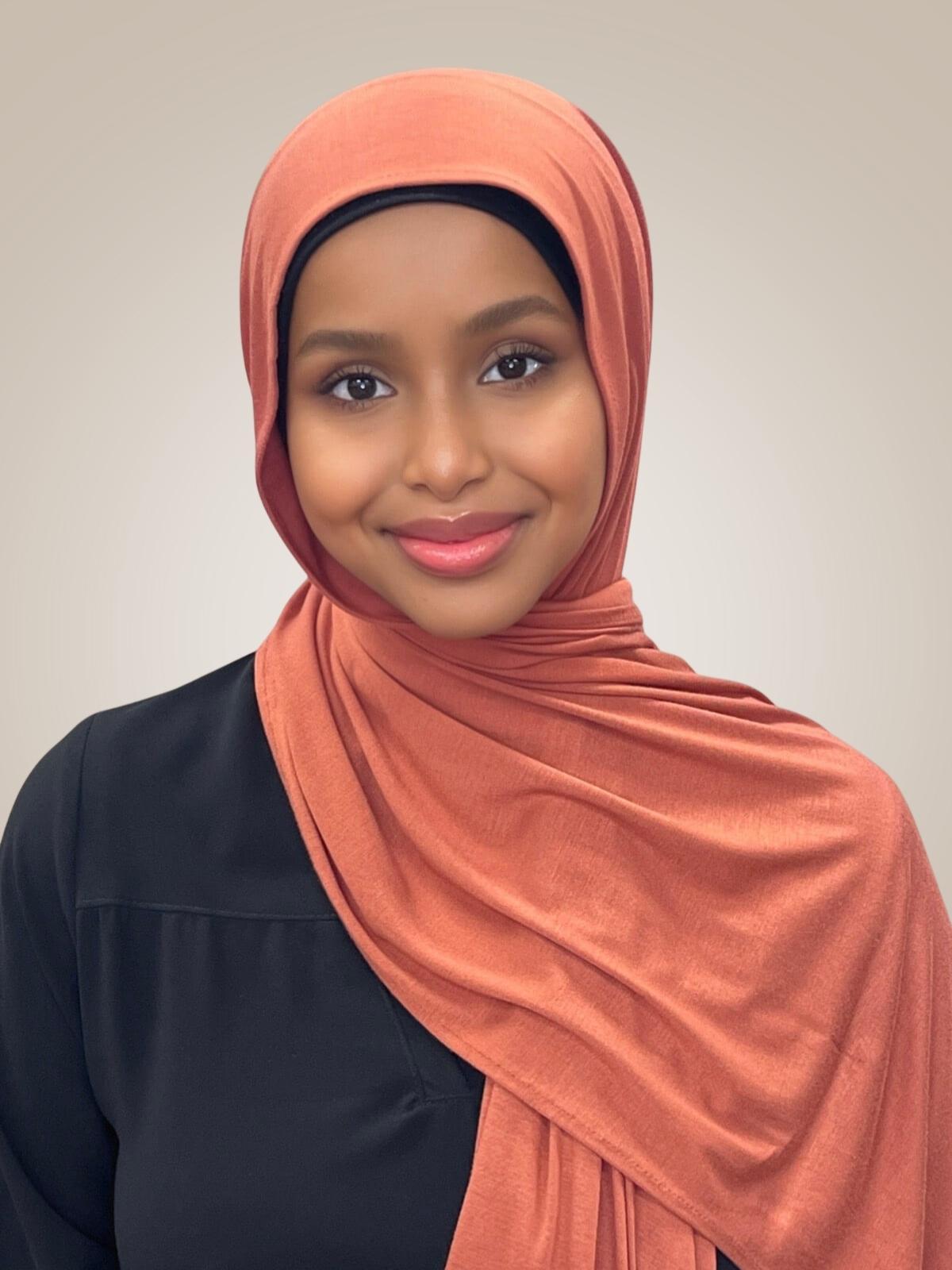 Classic Jersey hijab-Rust