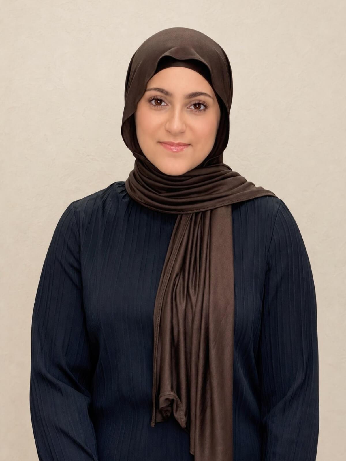 Modish Girl Premium Jersey Hijab-Chocolate Brown