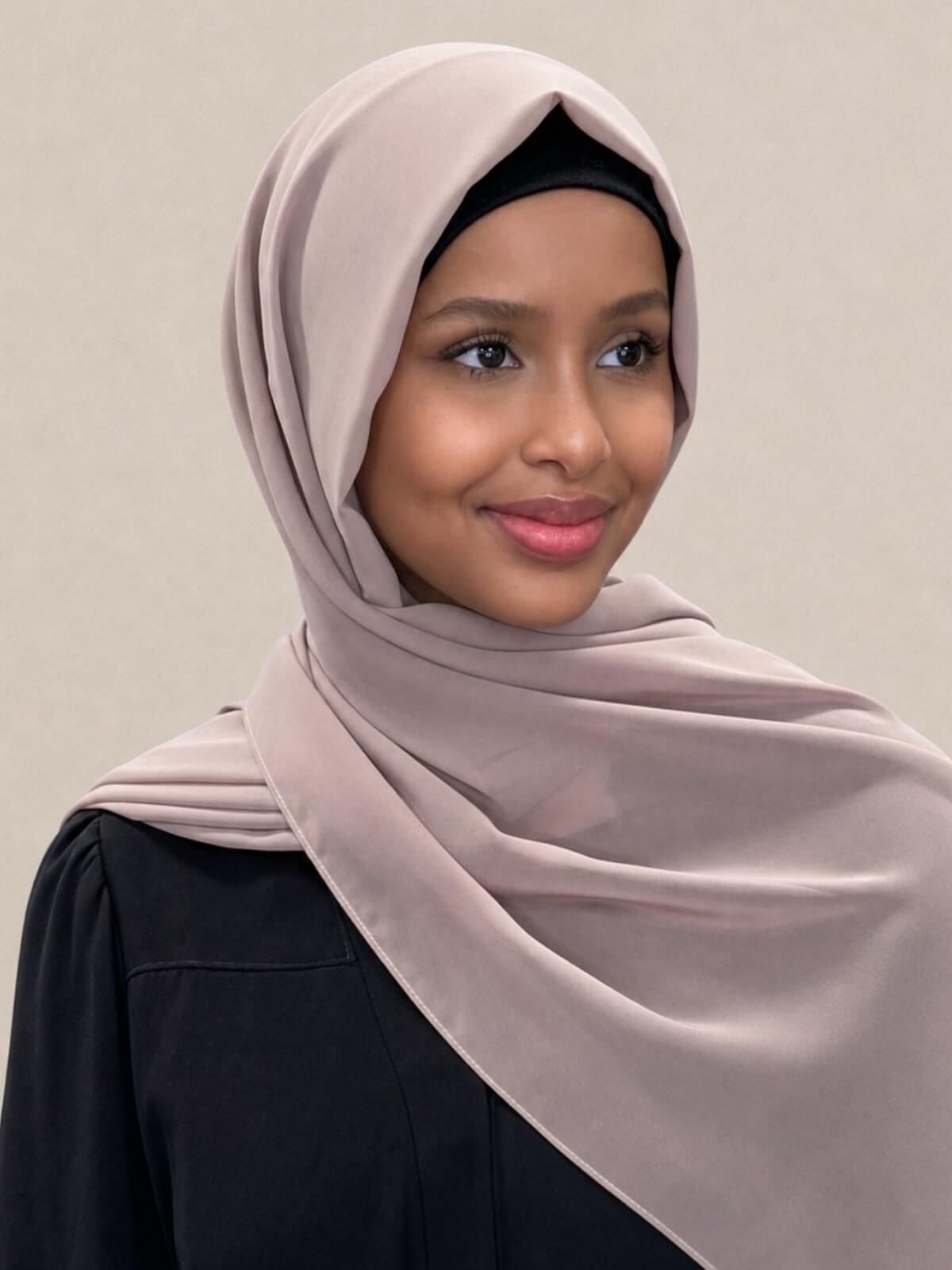 Luxury Chiffon Hijab-Cedar