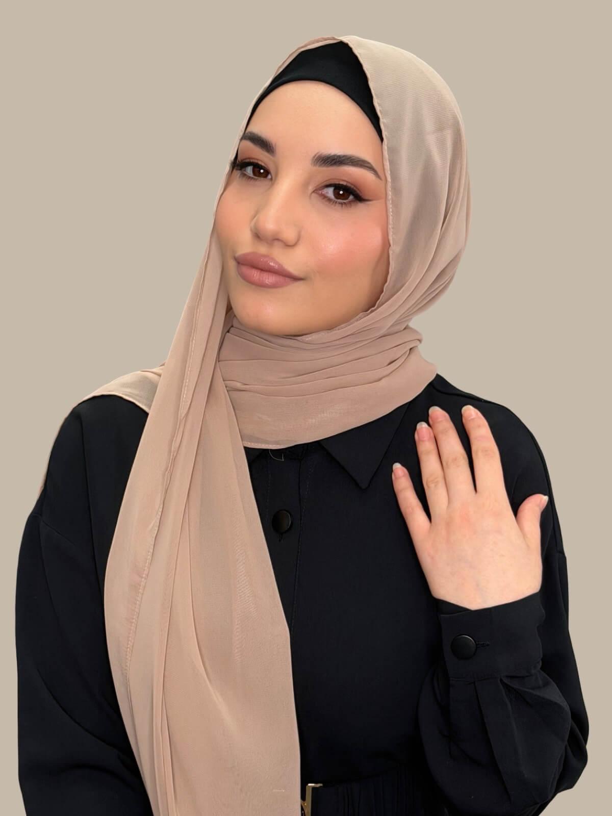 Luxury Chiffon Hijab- Sand