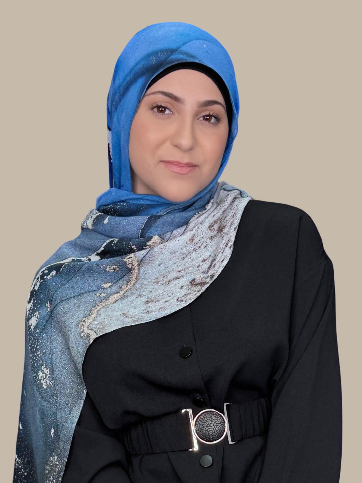 Modish Girl Print Modal Hijab-Santorini Night