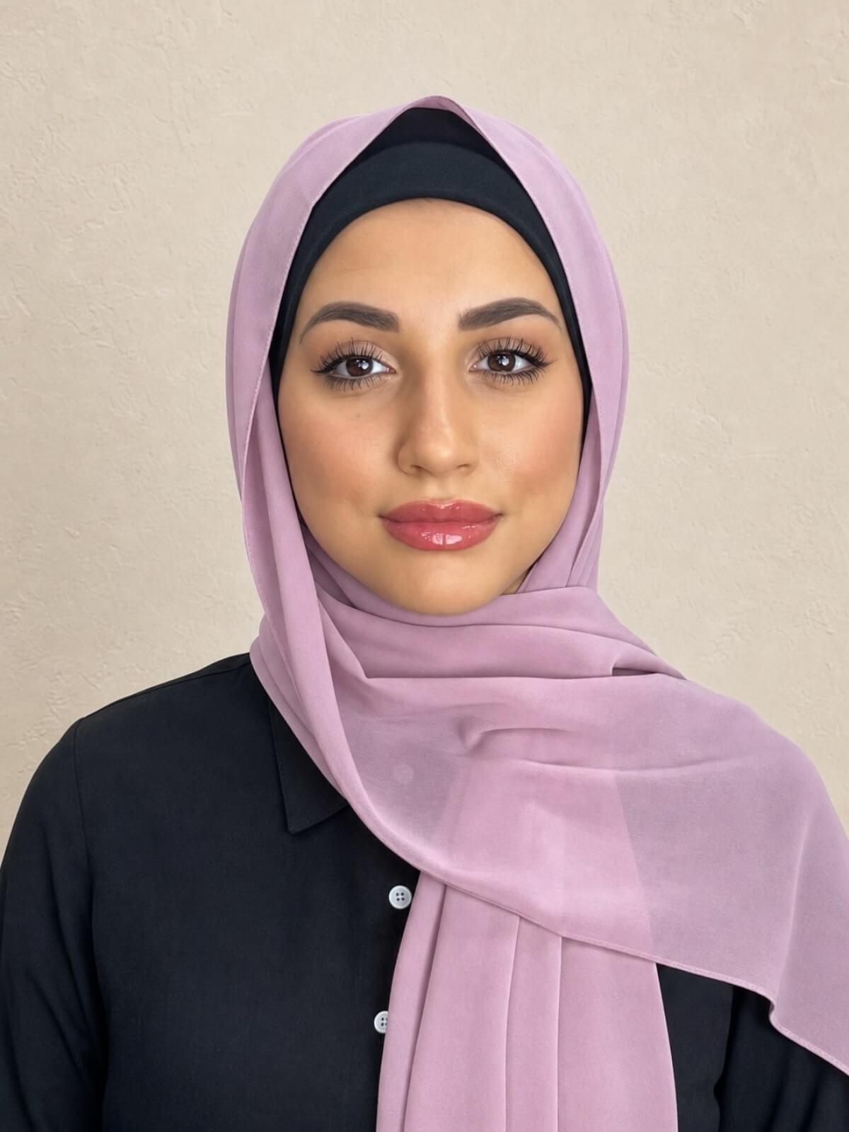 Classic Chiffon Hijab-Blush Pink