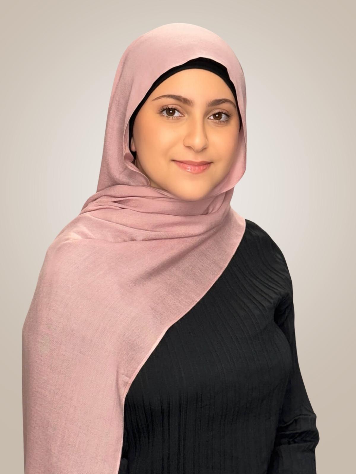 Modish Girl Cotton Modal Hijab-Misty Rose