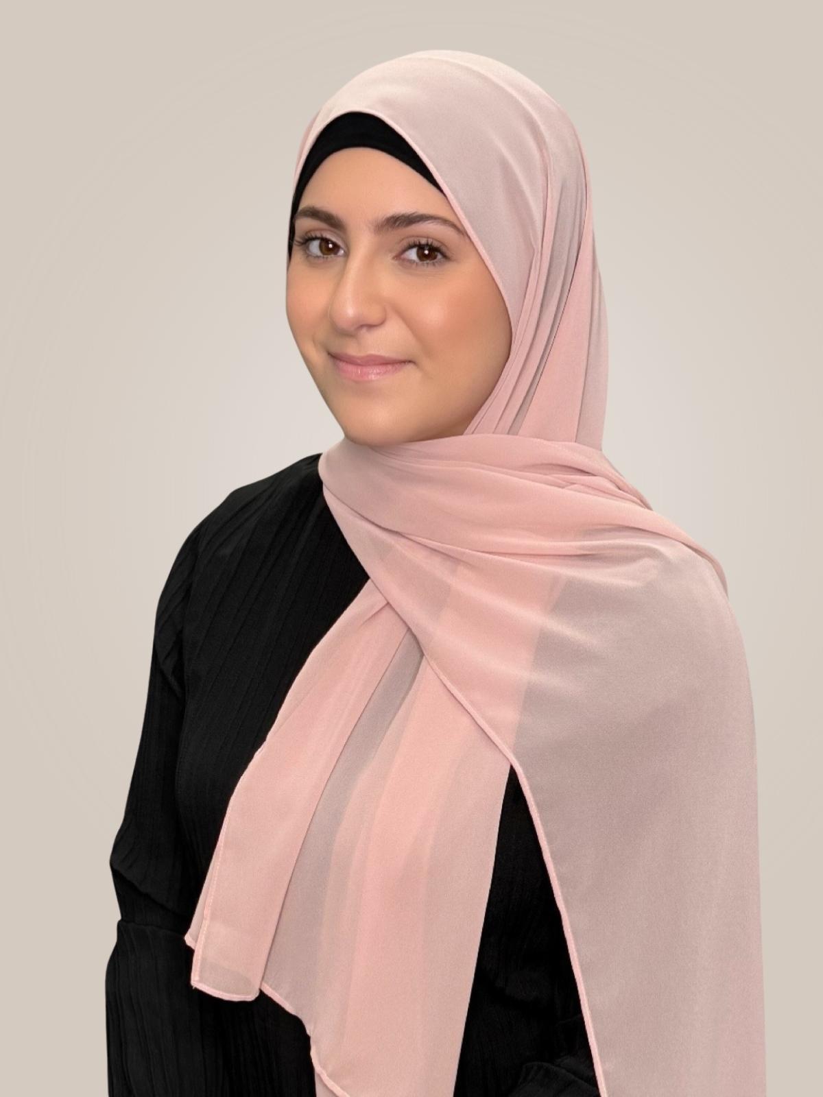Modish Girl Luxury Chiffon Hijab-Pearl