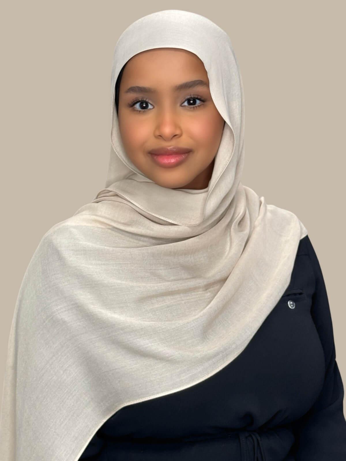 Cotton Modal Hijab-Sand