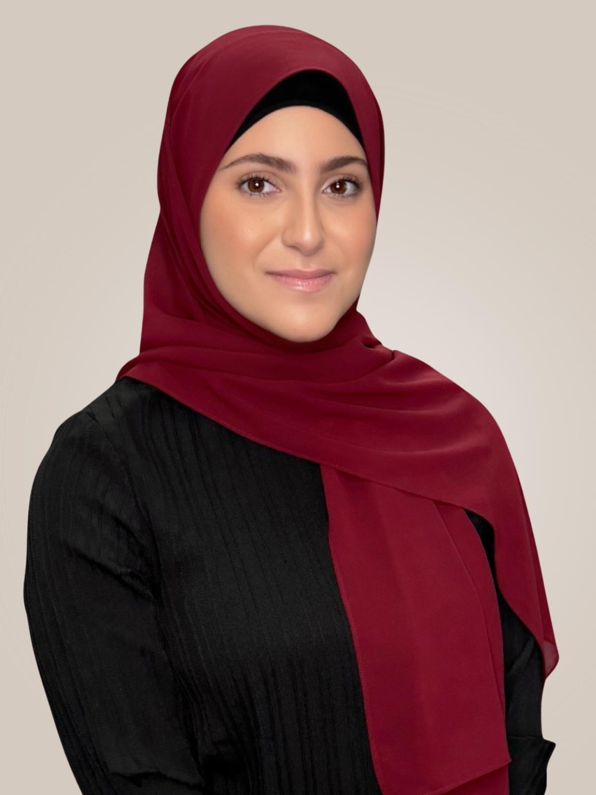 Modish Girl Luxury Chiffon Hijab-Mahogany