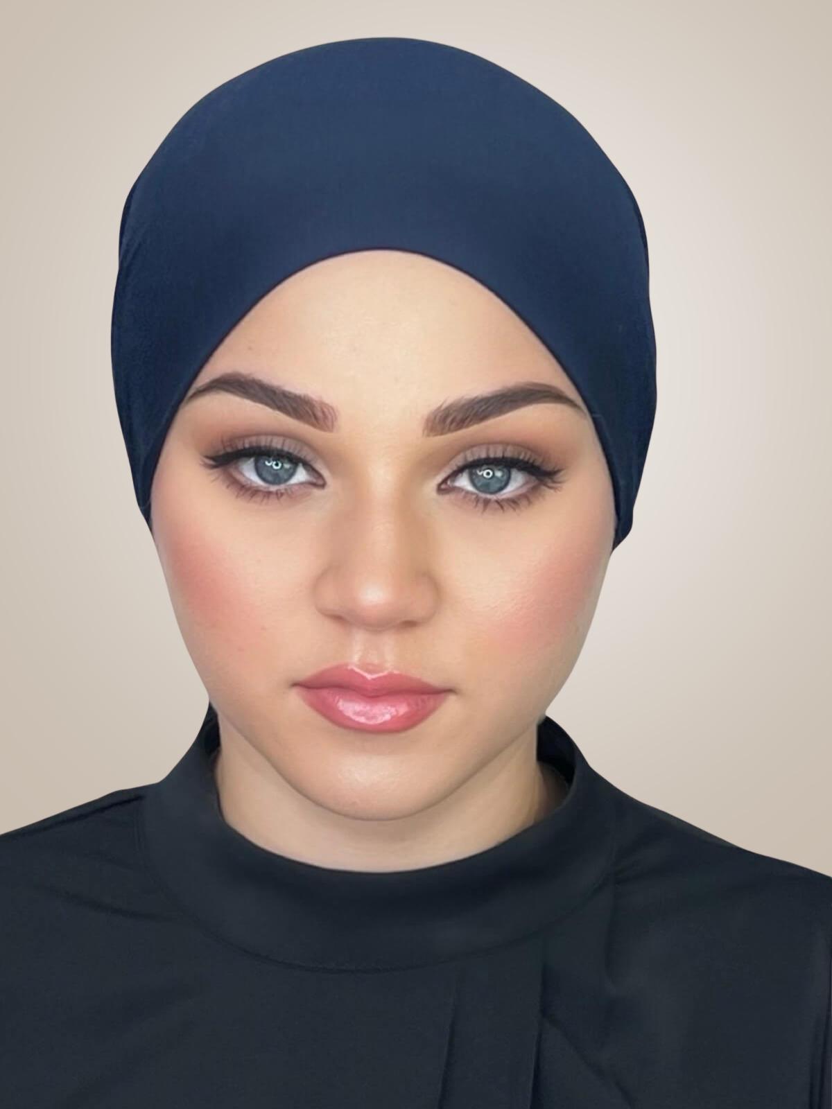 Tie Back UnderScarf-Navy