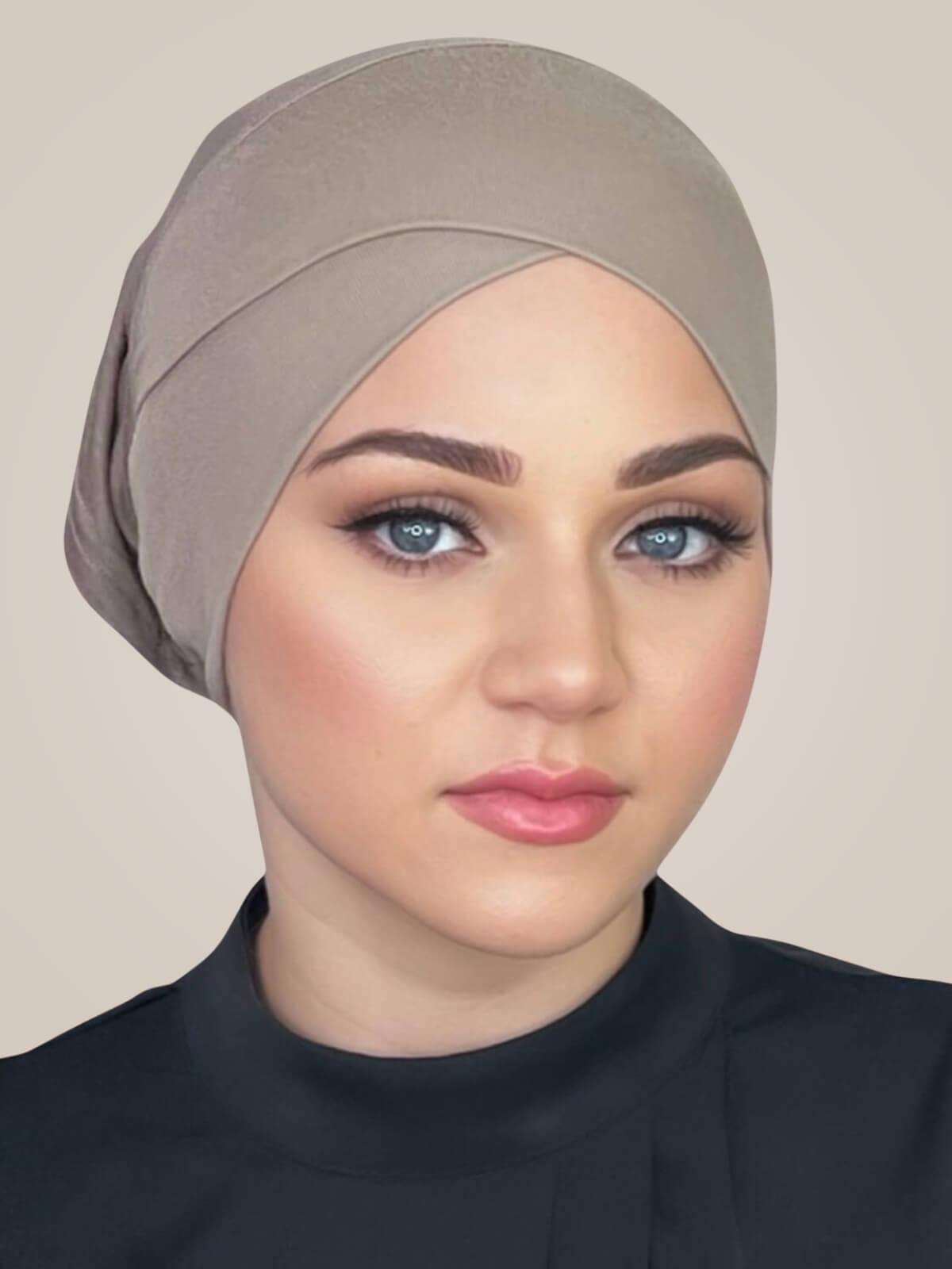 Premium Jersey Cross Front Underscarf -Desert
