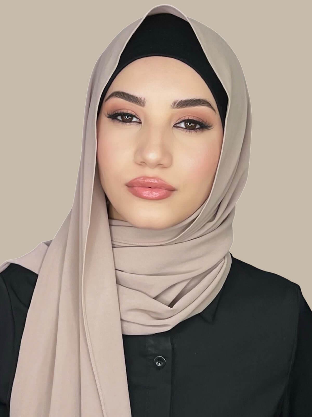 Classic Chiffon Hijab-Dusty Mink