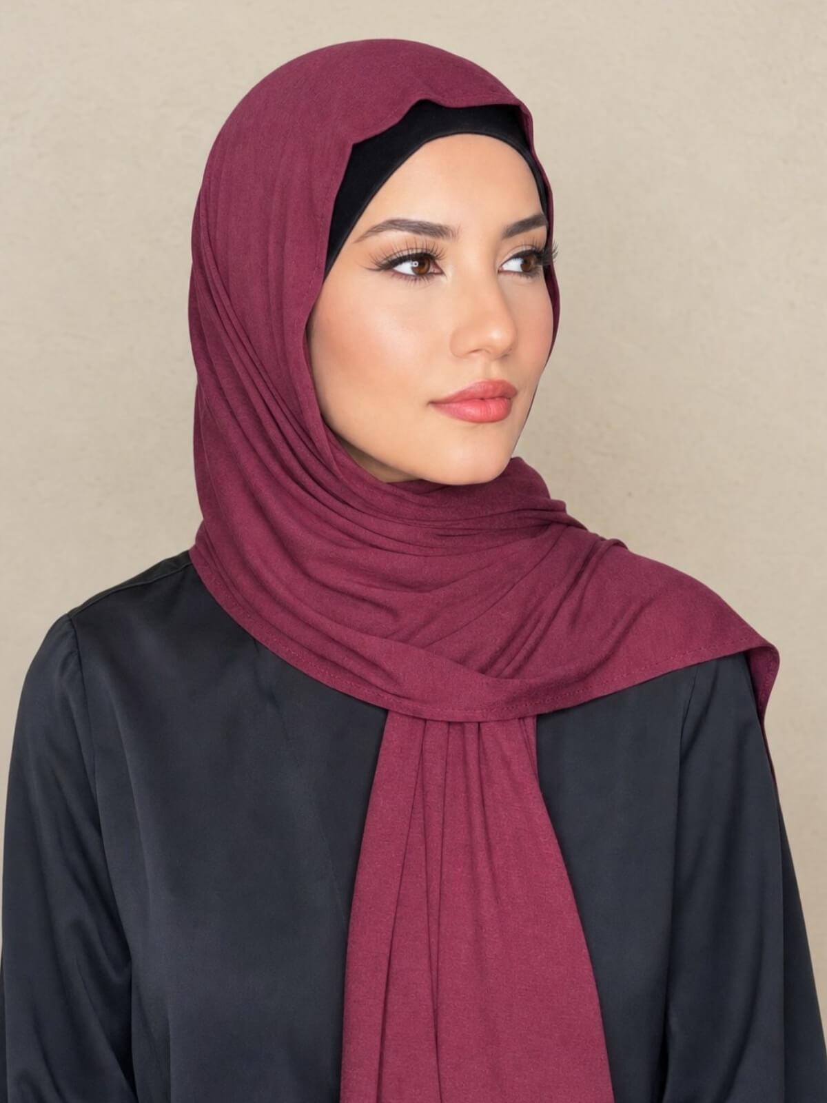 Classic Jersey Hijab-Plum
