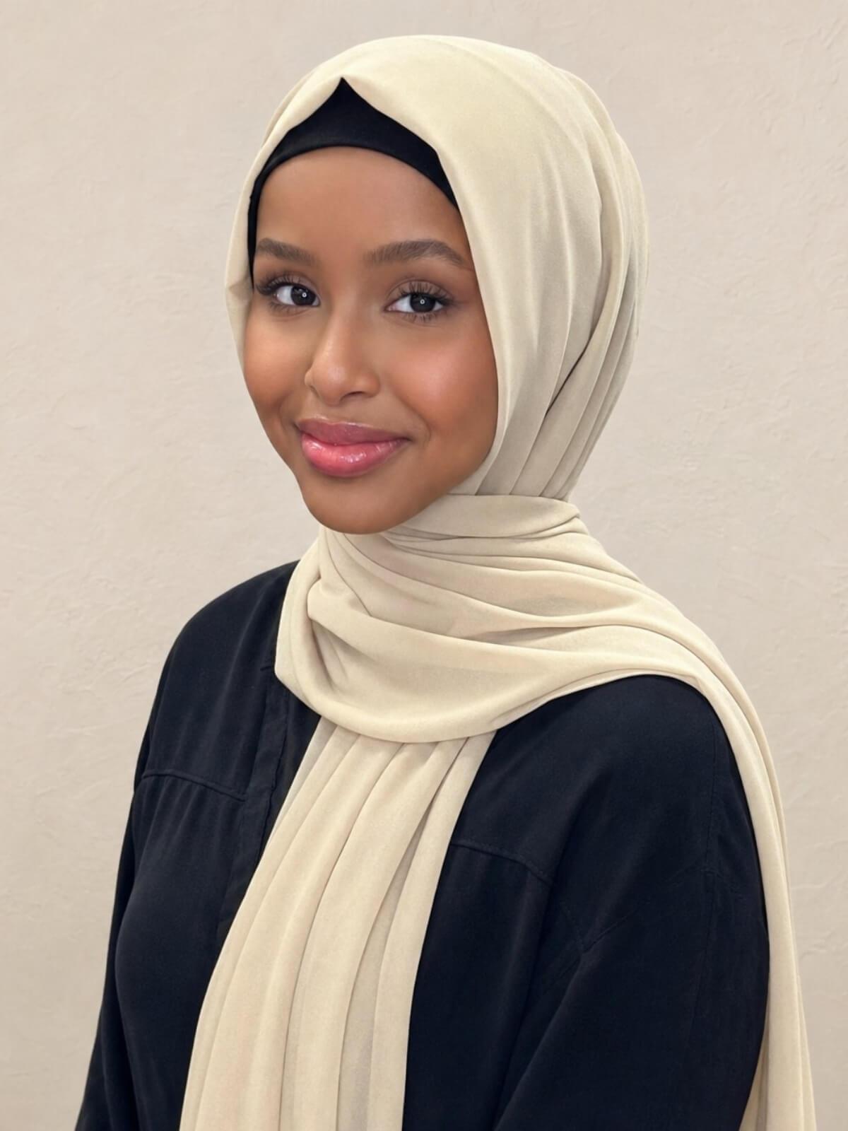 Classic Chiffon Hijab-Linen