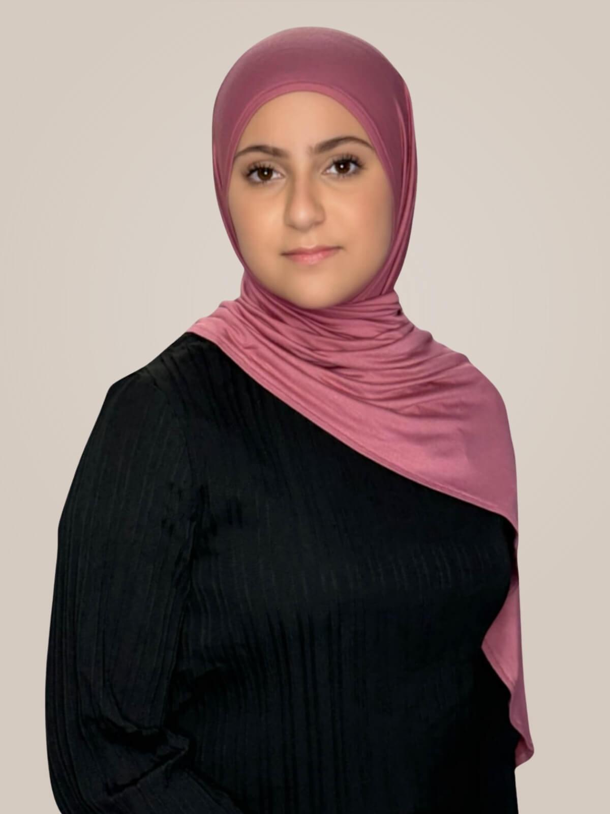 Modish Girl Pre-Sewn Jersey Hijab-Pale Rose