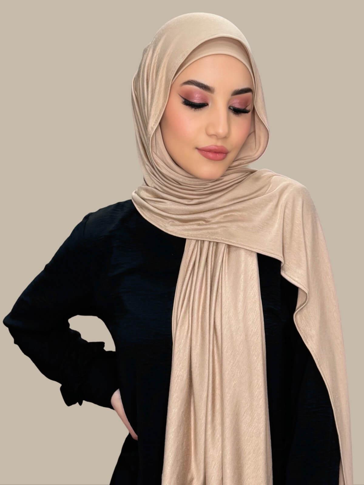 Premium Jersey Hijab-Warm Taupe