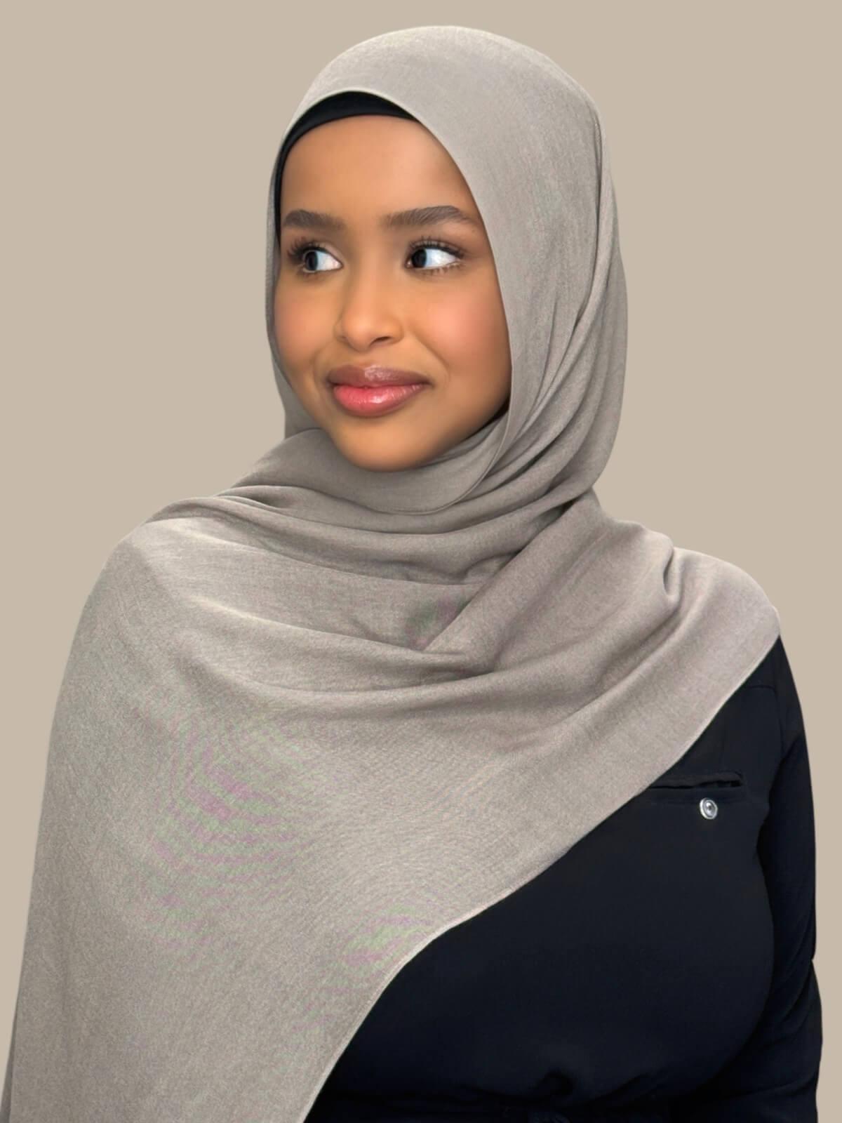 Cotton Modal Hijab-Oak Mist