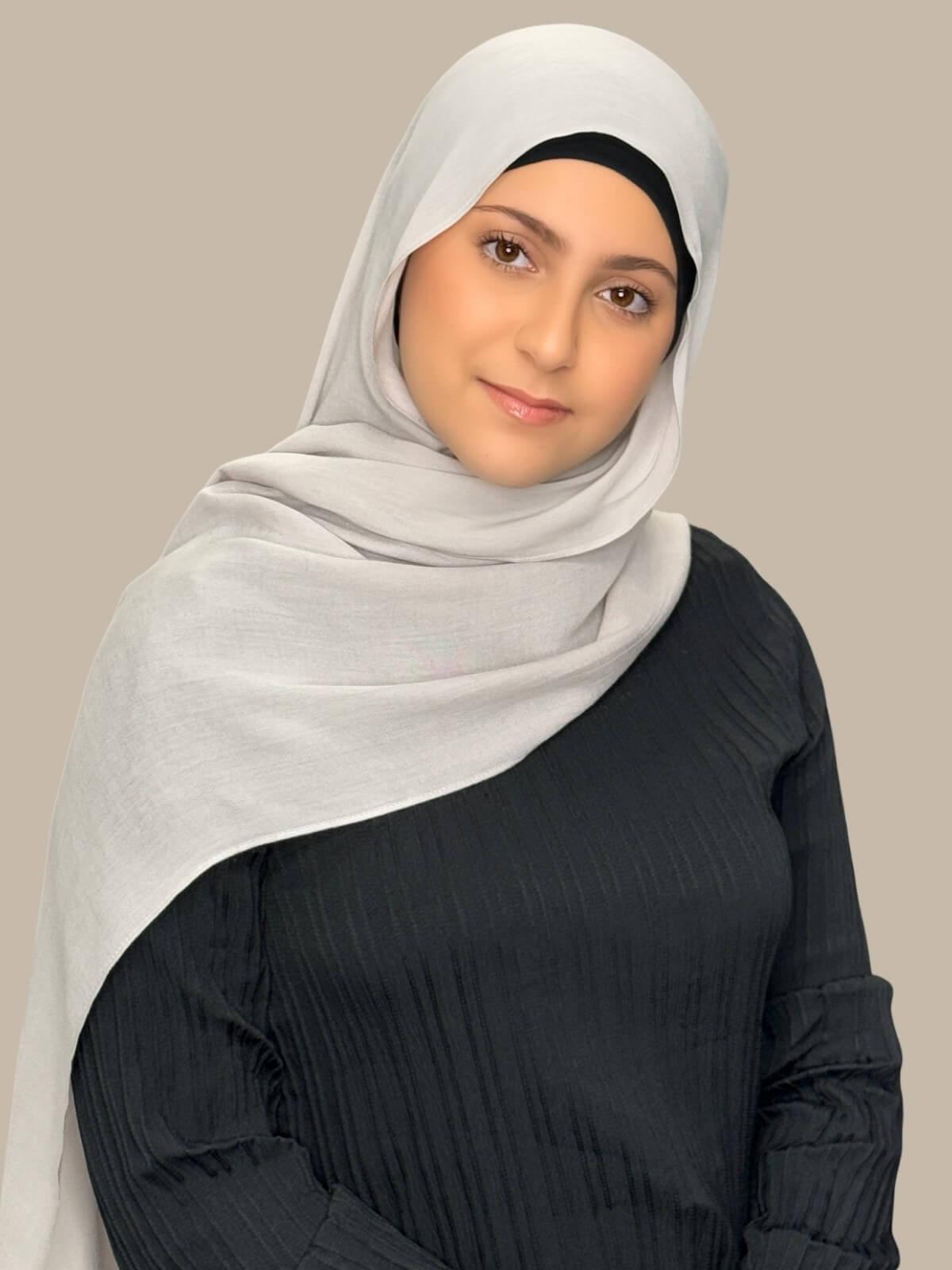 Modish Girl Cotton Modal Hijab-Misty Mink