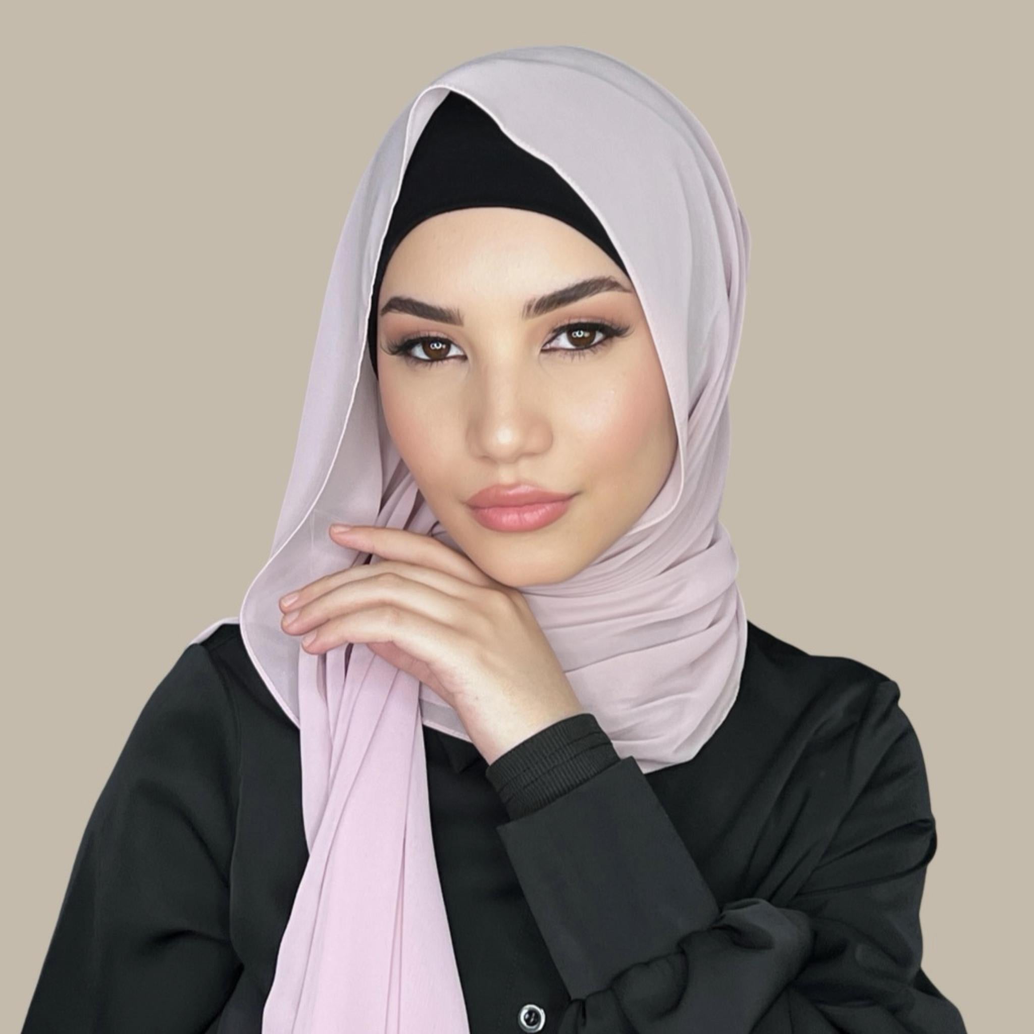 Luxury Chiffon Hijab-Rose Gold - Modish Hijab