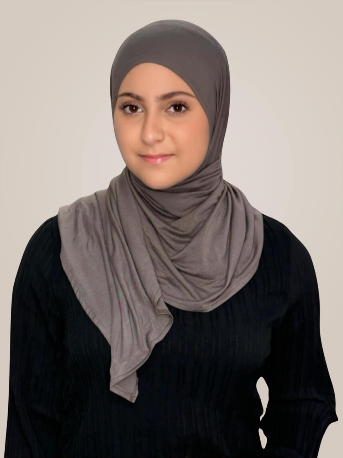 Modish Girl Pre-Sewn Jersey Hijab-Hazel