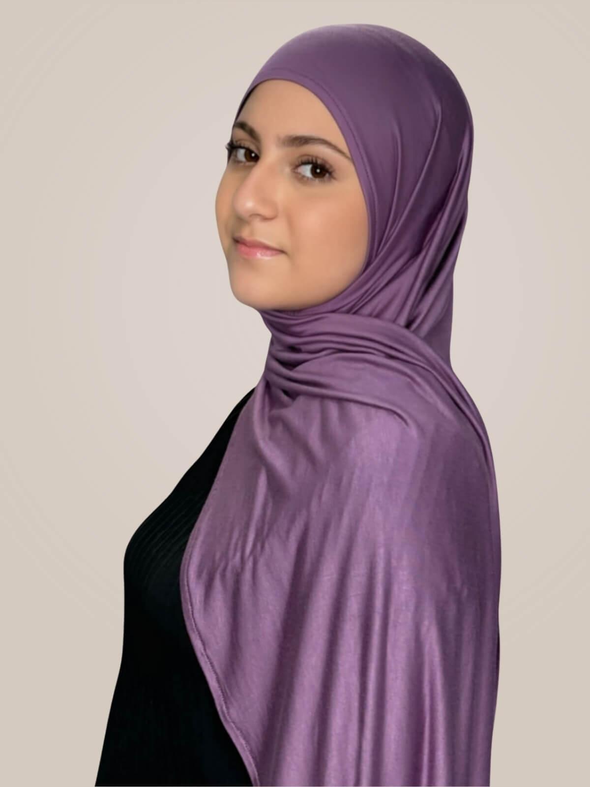Modish Girl Pre-Sewn Jersey Hijab-Mauve Taupe